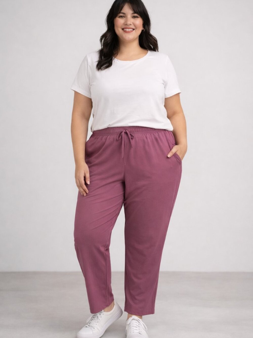 Reflex Rose Pink Pull-On Knit Pants